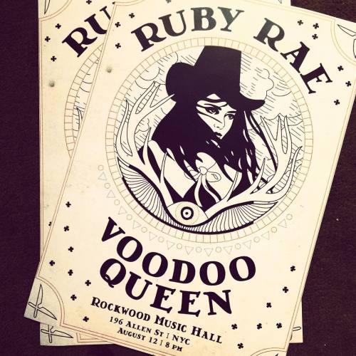 Gorgeous posters by @kardyology for the Voodoo Queen EP release party last August! Brand new album a