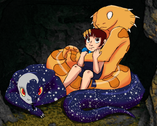 Made Sun And Moon Danger Noodles And Kate Inbetween Them As Side Art Hope You All Anjoy It
