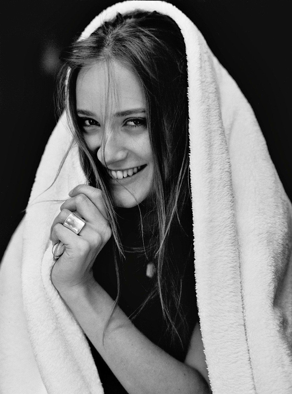 creativerehab:  Melody under a blanket. Lo-res 120 film scan.