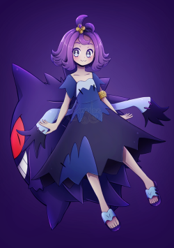 bunnyloz:  A while ago i posted a sketch of this and got like a lot of positive attention for it so i though i should finish it. I love Acerola and I love Gengars so here they are together! OwO Might sell this as a mini print at future cons. 