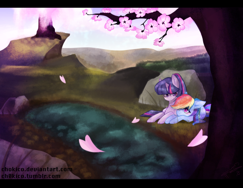ch0kico:More Twidash! since people asked for more and it’s always fun drawing these two.<3!