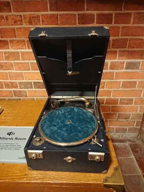 Vintage radio/music players. Eltham Palace, Eltham, Greenwich, London, England