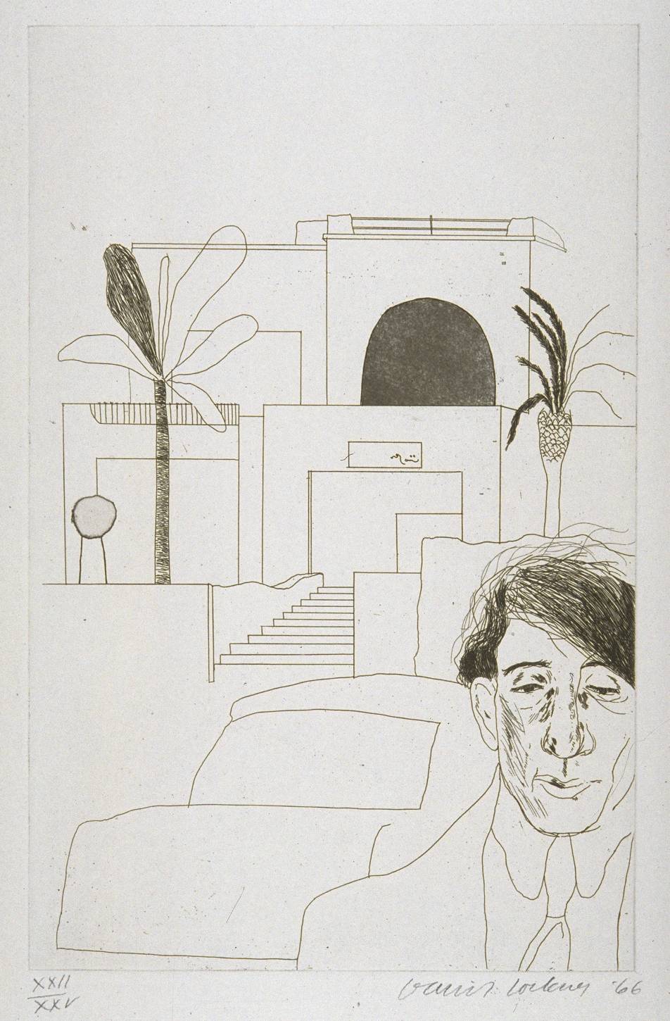 portrait of cavafy II, david hockney, 1966