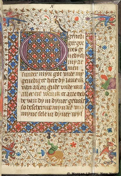 beautifulmedievalmanuscripts:Book of HoursBelgium, perhaps Bruges, ca. 1420MS M.76 fol. 177rSource