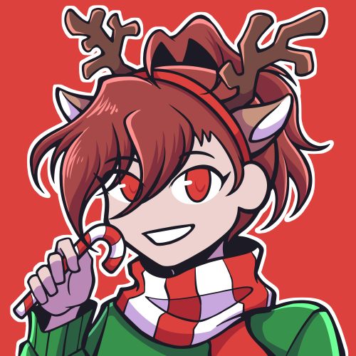 I couldn’t resist making Christmas icons for Aigis and Akihiko as well after seeing their P3D outfit