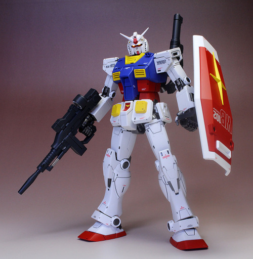 gunjap:[Painted Build] MG 1/100 RX-78-02 Gundam (Gundam The Origin版) REVIEW No.19 Big Size Images, I