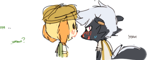 simirgos:  she helped him to put some boxes away and he said she was so nice she deserved a kiss. she thought he was serious. nice way to make things awkward god damn it isabelle kicks acts all smooth n stuff but i bet that he doesnt know how to play