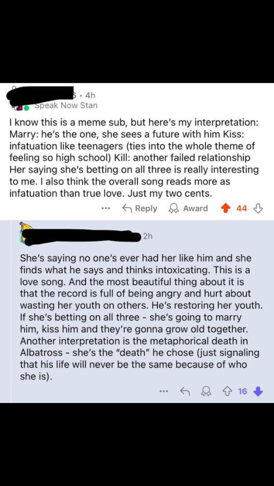A Swiftie On Reddit Saying That Travis *restored* Taylors Youth After Joe Stole It.