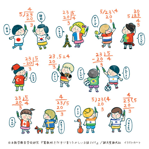 horinarumi:  【work】 日本数学教育学会研究『算数好きな子に育つたのしいお話３６５』／ 誠文堂新光社　イラストカット 
