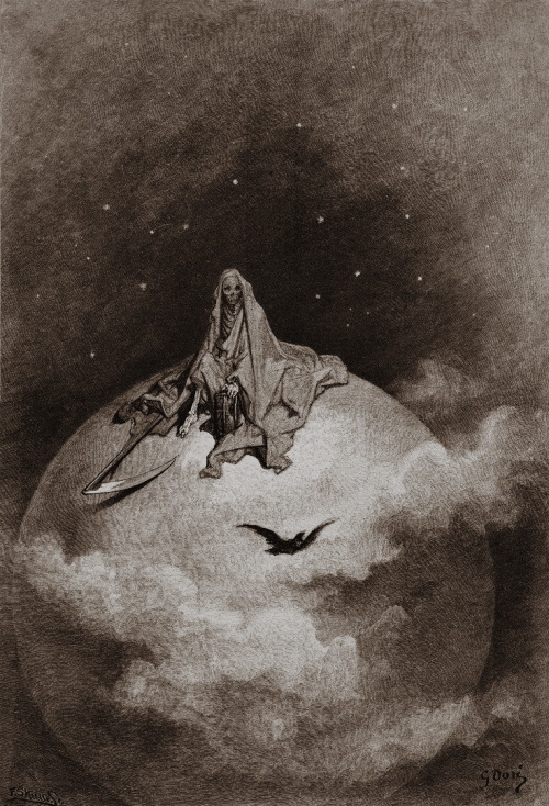 Gustave Doré - Illustrations For Edgar Allan Poe’s The Raven.
