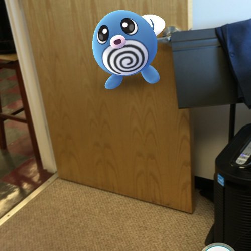 Poliwag showed up in the testing office &ndash; just wanting to try some flutes&hellip; #pow