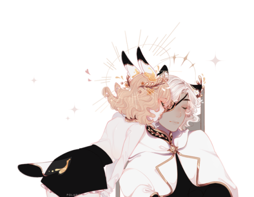 polariissm:solace is mine, aurelius is kami’s!golden / regal otp from a closed species i have