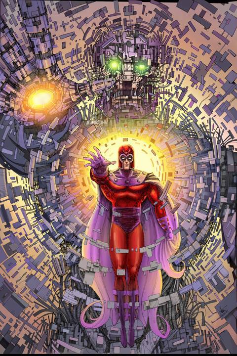 Magneto vs Sentinel by Nathan Szerdy / Website | XombieDIRGE