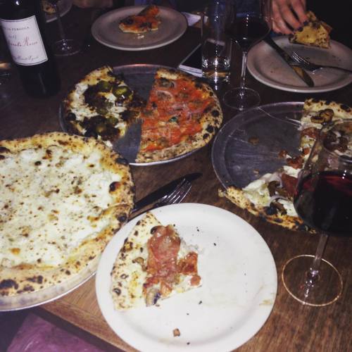 Half of our order at the @robertaspizza takeover @bufalinapizza. We got to do my favorite restaurant