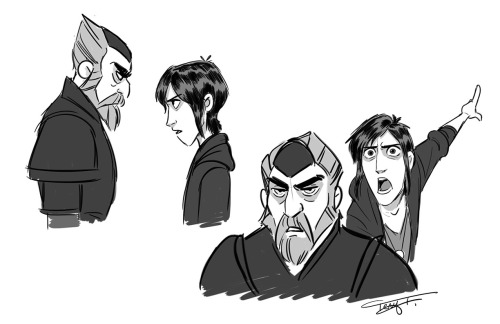 tenyai: Early explorations of Douxie & Merlin’s dynamic from Wizards! In the first few sketches,