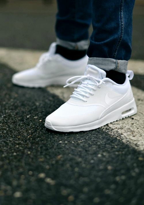 unstablefragments: Nike Air Max Thea ‘All White’ via CHMIELNA 20  Buy it @ CHMIELNA 20 | Nike US | 