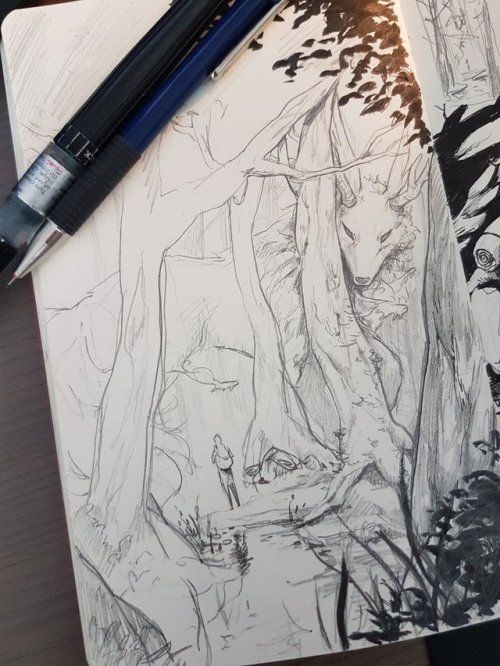 Some sketchbook pages from the last couple of weeks I liked &lt;3 Gotta sketch more, as always o