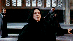  Something I’ve never noticed before: Snape not only deflects McGonagall’s attack