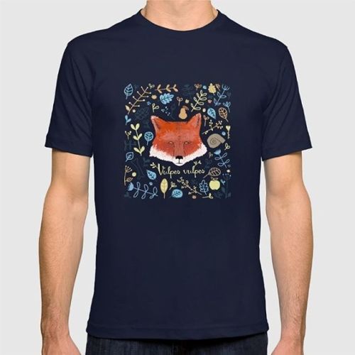 ‘Vulpes vulpes’ t-shirt. Link in bio! #redfox #redbubble #society6 #tshirt #design #desi