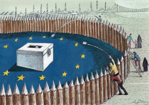 art-and-anarchism:  European Union fuck you! Nobody is illegal.