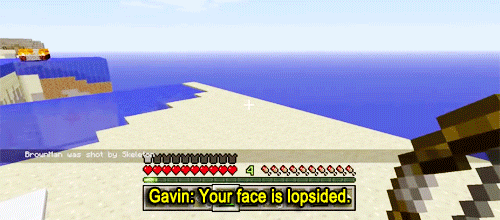 nuclearoverreactor:  Let’s Play Minecraft - A gif for every episode    —-> Episode 77: Human Hit List 
