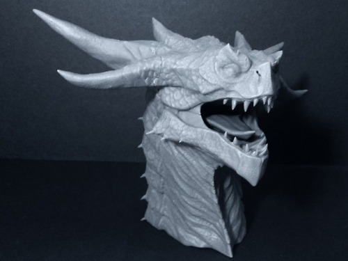  Dragon Head 3D Printing Project - WIP Update 4 - AssemblyI have cleaned the pieces with  a small bo