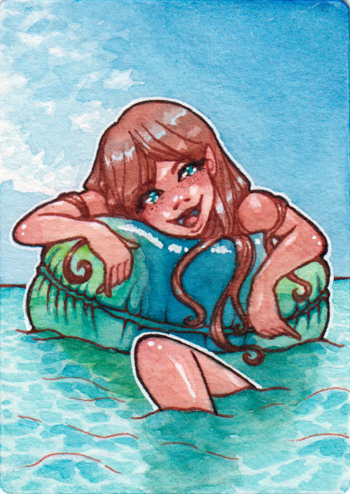 Another summer inspired ACEO.