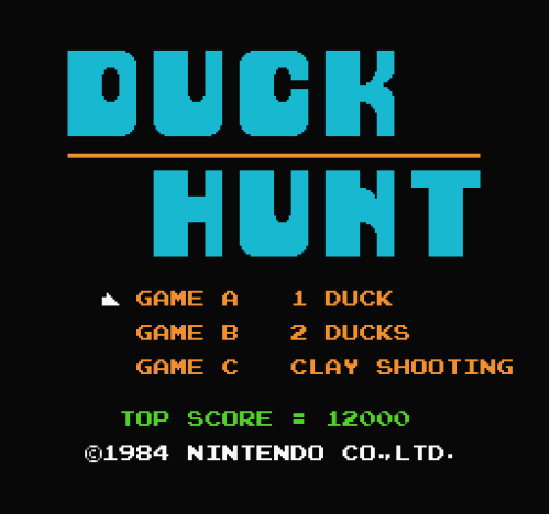 XXX 286ega:  Duck Hunt NES, 1984  Nothing has photo