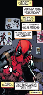 the-regeneratin-degenerate:  fuckyesdeadpool:  Spider-Man/Deadpool (2016-) #3  That’s the power of friendship
