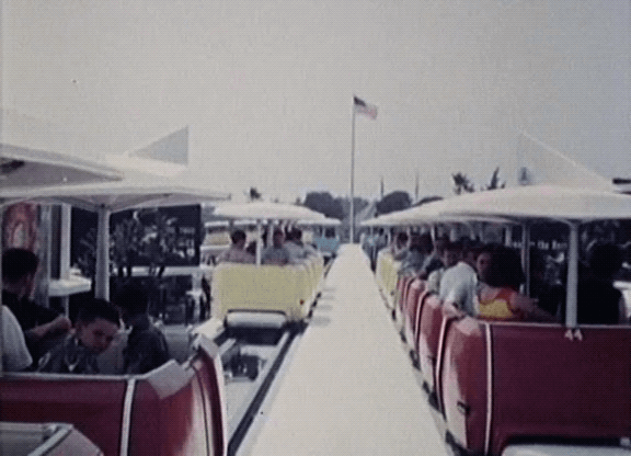 gameraboy:  Disneyland’s PeopleMover. From the Disney film EPCOT (1966)