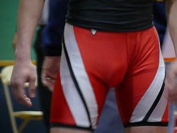 mysportyboy2:  Wrestler grabbing enormous bulge!!! Follow the Hottest sportsmen…. http://mysportyboy2.tumblr.com/