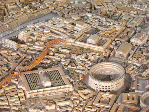 booksnbuildings: Scale model of ancient Rome +