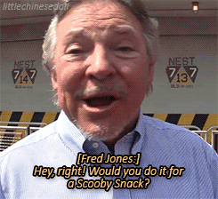 littlechinesedoll:  Frank Welker goes from Adorable Squeaky Grandpa to Megatron to Fred Jones to Scooby Doo in a few seconds. [ x ] 