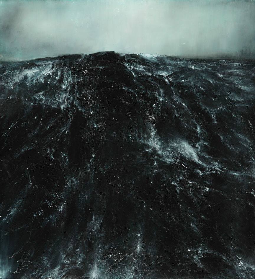 blackpaint20:    Thierry de Cordier (b. 1954), Mer grosse (Heavy sea), 2011  