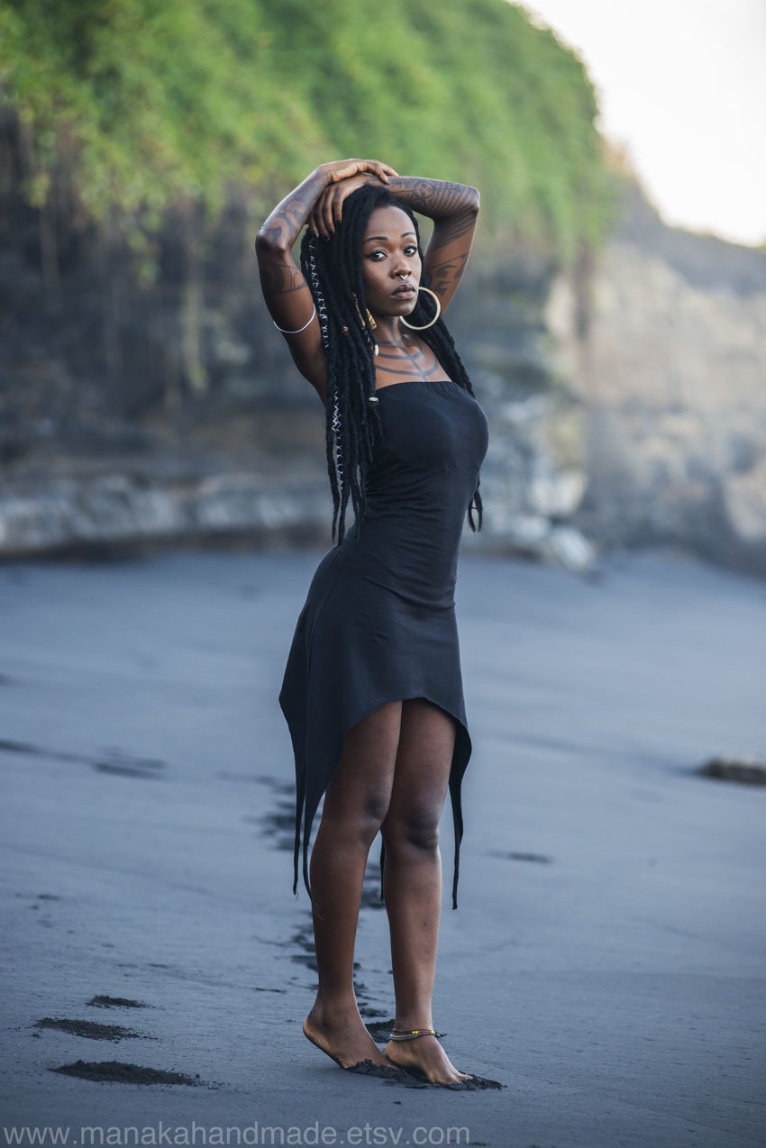 manakahandmade:  Beautiful stretchy cotton lycra pixie summer slip dress. The dress