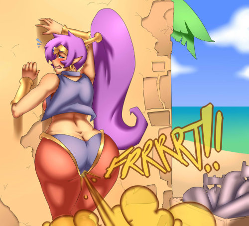 yoshizilla-rhedosaurus:Shantae farting is always welcome in any situation, and Lazei has made it so 