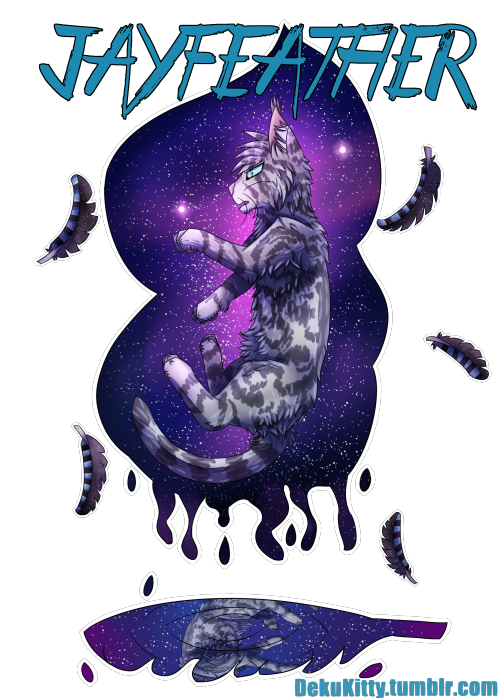 There’s not much Warriors merch out there, so I decided to make a cool print of Jayfeather. Al