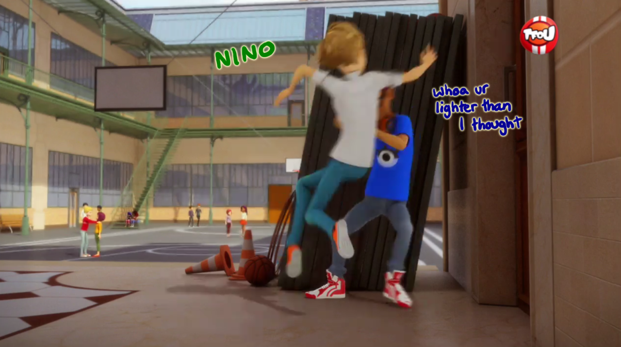 edorazzi:  it’s a really quick sequence but in animan did anyone notice nino lifted