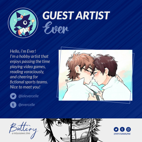 ♦⚾Introducing our second guest artist: @evercelle​! Ever will be making some merch for the zine! Don