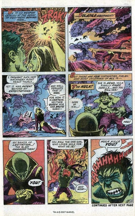 197202 Incredible Hulk #148 – Page 30 So Hulk is a murderer?!?