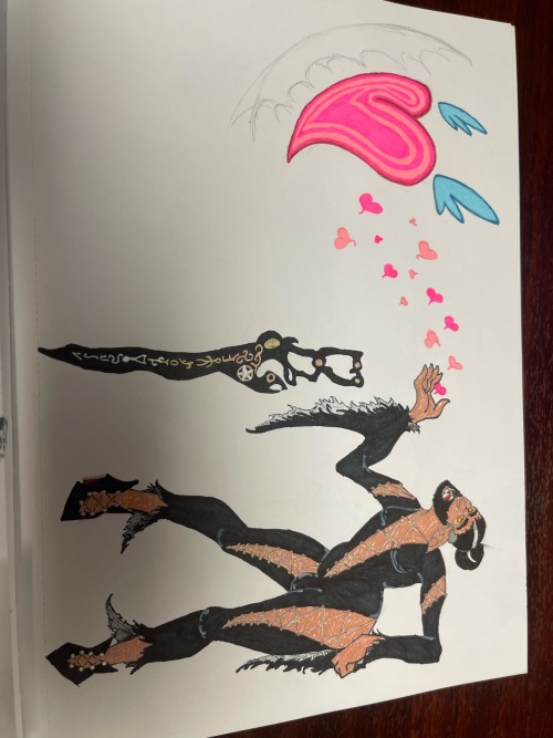 The Last Drawing Of The Prototypes, I Liked This One But He Didnt Have The Whip So I Had To Draw It Again.