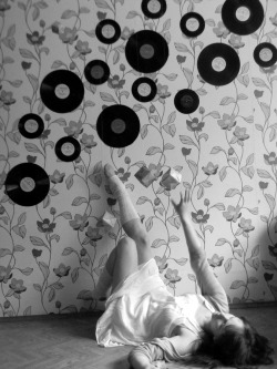 Girls with Vinyl Records