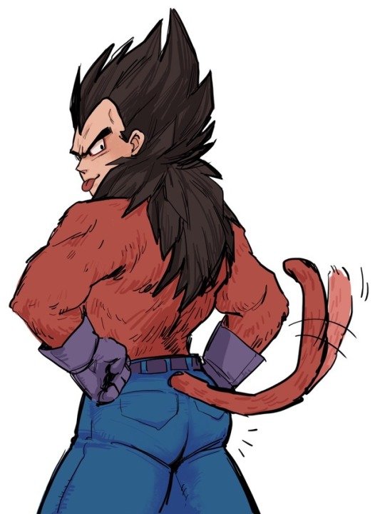 okebtrash: Tbh I have never drawn SSJ4 cause I HATE Dragon Ball GT lol  But what the heck, I guess why not? Here’s a quickie!  Thank you Anon!!💕 