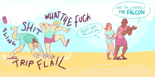 yawpkatsi:yawpkatsi:You know how every fandom needs a Gratuitous Beach Outing? You know that scene i