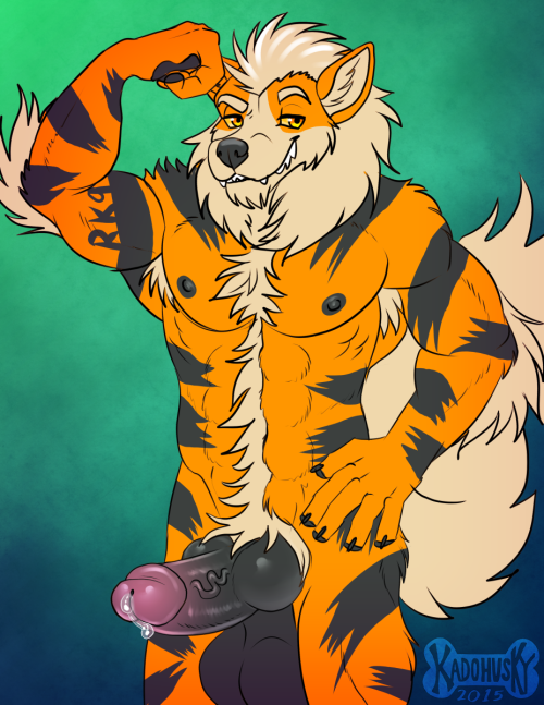 knottyfoxcawks:  Flexing More Than One Muscle by KadoHusky