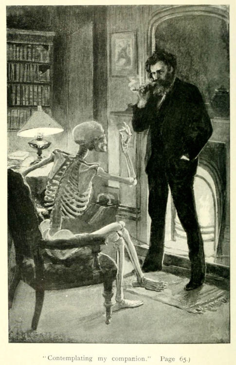 thefugitivesaint:Amédée Forestier (1854-1930), “Bones and I; or, The Skeleton at