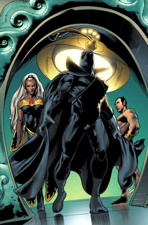 thedauntlessbrave:  chocolatecakesandthickmilkshakes:  cultureunseen:  STORM & Black Panther…  We need this  Perfect couple is perfect.