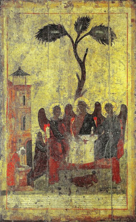 Zyrian Trinity (14th century), by Stephen of Perm.Stephen of Perm was a 14th-century painter and mis