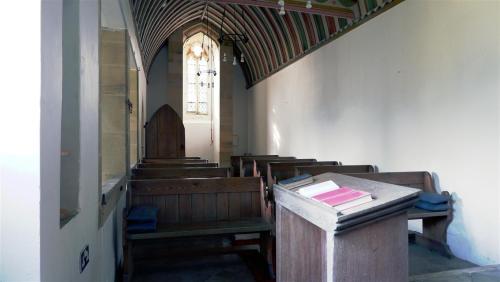 A North Yorkshire Moors Church.England.By chance I stopped my car to snap thetelephone box then spie