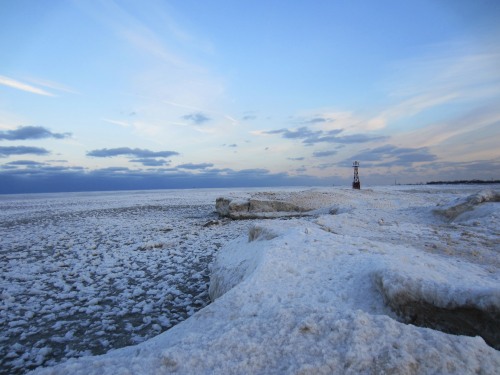 Lake Michigan is CRAZY in winter.